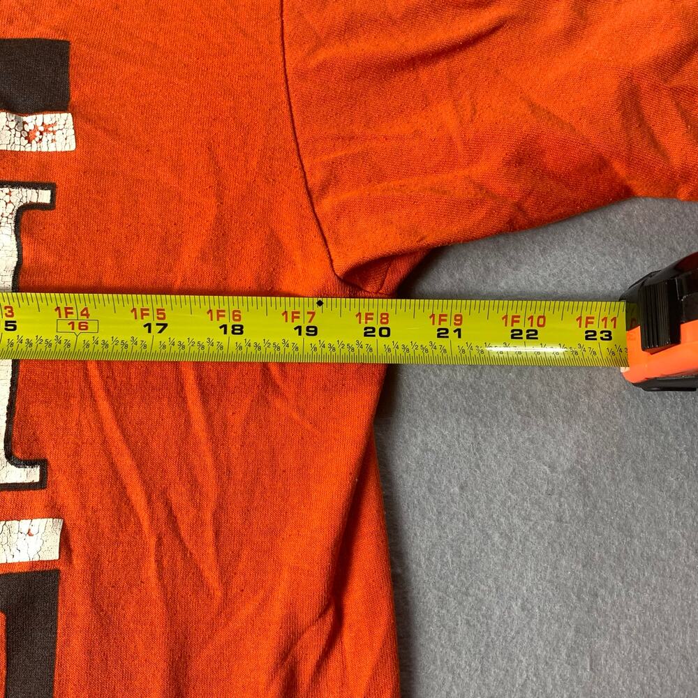 Vintage Auburn Montgomery Baseball Shirt Large Orange Tee Made in USA AUM - Picture 10 of 12